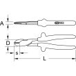 Pince coupante diagonale grande capacité isolée 260 mm KS TOOLS 117.1284 photo du produit Secondaire 1 S