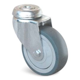 Roulette Guitel Hervieu Uniroll caoutchouc grise à trou central photo du produit Principale M