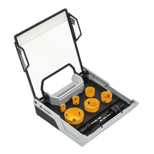 Mallette 6 scies cloches bimétal + 2 centreurs PEUGEOT OUTILLAGE 982216 photo du produit