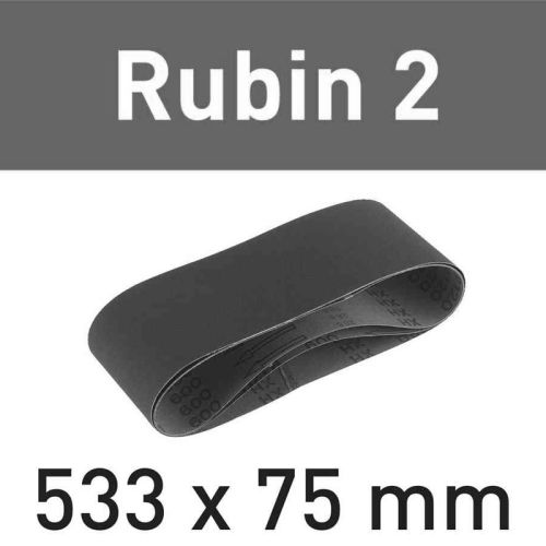 Bandes abrasives Rubin 2 L 533X75 P60 RU2/10 - FESTOOL - 499156 pas cher