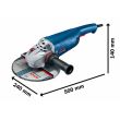 Meuleuse angulaire 2200W GWS 22-230 - BOSCH - 06018C1105 pas cher Secondaire 1 S