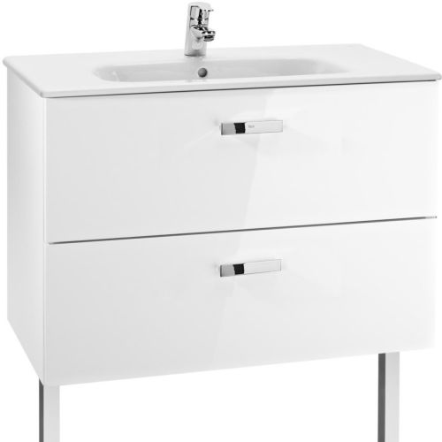 Meuble Unik VICTORIA 80cm blanc brillant - ROCA - A856576806 pas cher