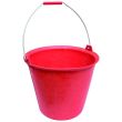 Seau en plastique renforcé gradué 13L rouge - TALIAPLAST - 310109 pas cher