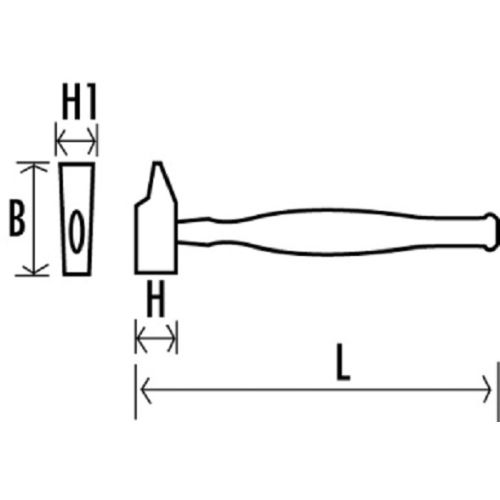 Batte bombée en long - SAM OUTILLAGE - 296-10A pas cher Secondaire 1 L