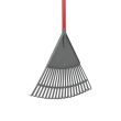 Balai à gazon standard à fil plat résine de haute qualité 20 dents émmanchée bois pomme 150 cm MERMIER 260120 photo du produit