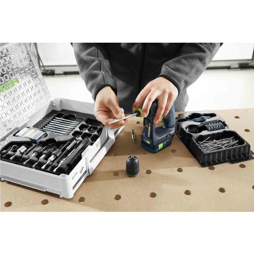 Perceuse-visseuse 10,8V CXS 12 2,5-Set + 2 batteries 2,5Ah + chargeur + coffret SYSTAINER SYS3 DF M 187 - FESTOOL - 576865 pas cher Secondaire 8 L