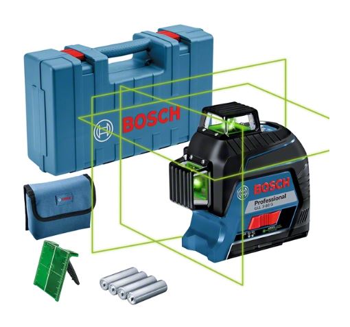 Laser lignes GLL 3-80 G Professional + piles + coffret BOSCH 0601063Y00