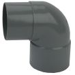 Coude PVC M&acirc;le Femelle 87&deg;30 D80 - WAVIN - 3026037 pas cher