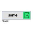 Plaquette de porte sortie plexiglas couleur 170 x 45 mm NOVAP 4033587 photo du produit