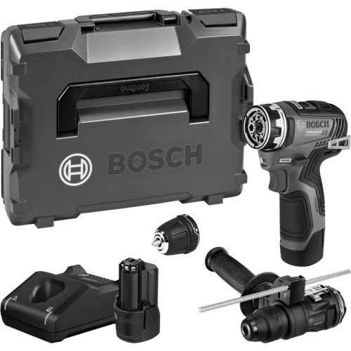 Perceuse-visseuse 12V GSR 12V-35 FC + 2 batteries GBA 3 Ah + chargeur en coffret L-BOXX - BOSCH - 06019H3009 pas cher