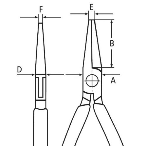 Pince de préhension pour l'électronique avec charnière entrepassée KNIPEX 35 12 115 photo du produit Secondaire 3 L