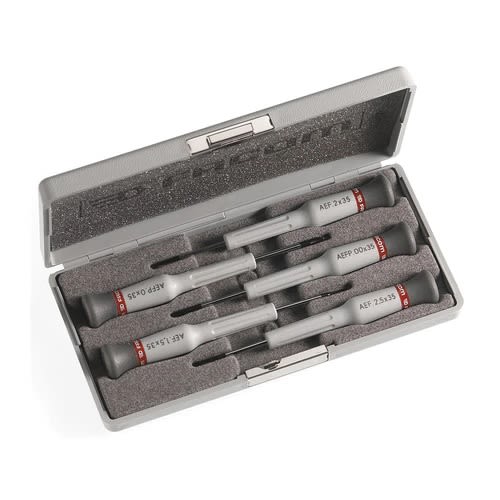 Coffret de 5 tournevis MICROTECH mixte Fente/Phillips FACOM AEF.J1 photo du produit