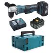 Perceuse-visseuse d'angle 18 V + 2 batteries 5 Ah + chargeur + MAKPAC MAKITA DDA351RTJ photo du produit