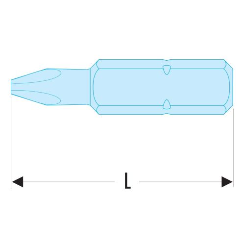 Embout impact série 3 pour vis à 6 pans creux métrique brunie 12,7mm - FACOM - ENH.312 pas cher Secondaire 1 L