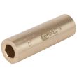 Douille BRONZEPLUS Ks tools longue 6 pans 1/2'' en alliage aluminium-bronze 10 mm KS TOOLS 963.1232 photo du produit