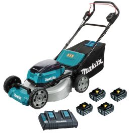 Tondeuse à gazon 2 x 18V LXT Makita DLM530PT4 53 cm + 4 batteries 5 Ah + chargeur photo du produit Principale M