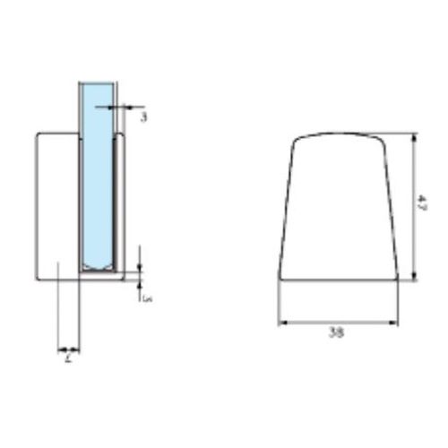 G&acirc;che &agrave; r&eacute;petition pour loqueteau 1446 laiton poli STREMLER 1449.00.0 photo du produit Secondaire 1 L