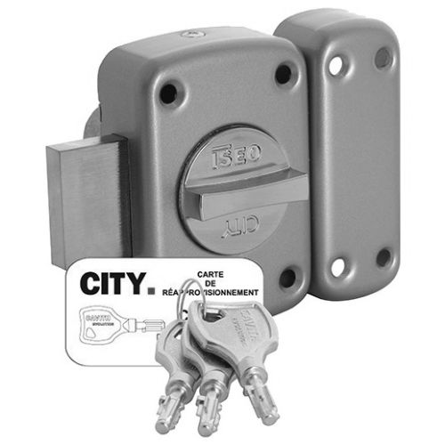 Verrou Arnov Cavith 4115 &agrave; bouton barette bronz&eacute; or - ISEO - 10740001 pas cher