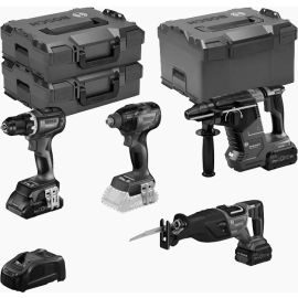 Kit 4 outils Bosch ProCORE18V (GSR90/GDX210/GSA28/GBH24) + 1 batterie 4 Ah + 2 batteries 5,5 Ah + GAL 1880CV en coffret L-BOXX - 0615990N37 pas cher Principale M