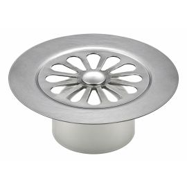 Grille inox Valentin marguerite D 85 mm pour bonde sortie verticale - 035100 000 01 pas cher Principale M