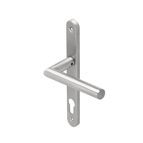 Ensemble 1394 entraxe 92mm sur plaque étroite clé I inox brossé - HERACLES - B-INOX-PE06 pas cher Secondaire 5 L