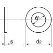 Rondelle plate A2 DIN 433 10X18X1,6 boîte de 100 - ACTON - 6251010 pas cher Secondaire 2 S