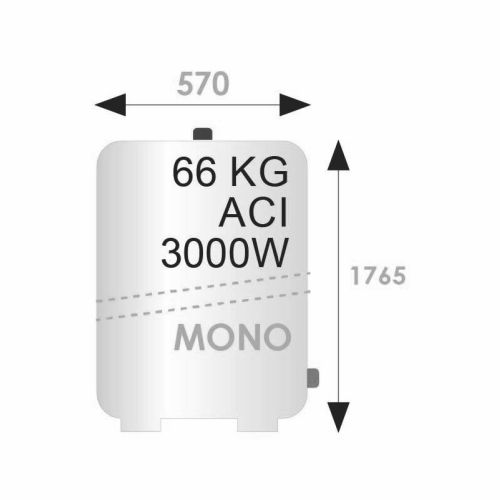 Chauffe-eau électrique stéatite 300L ZENEO ACI Hybride vertical sur socle D.570 - ATLANTIC - 154330 pas cher Secondaire 3 L