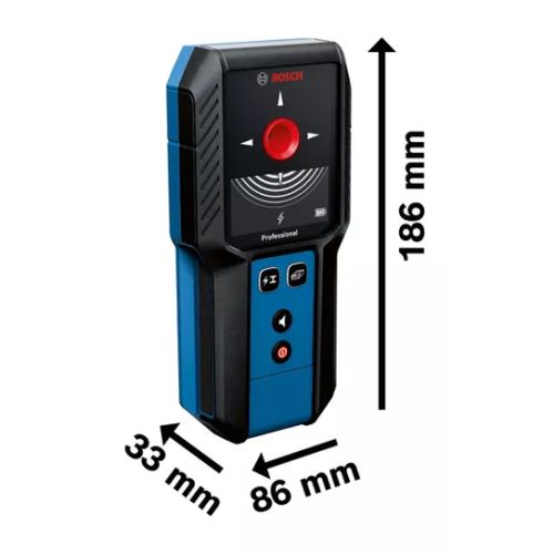 Détecteur 3,7V GMS 120-27 Professional + batterie 1 Ah + câble USB-C + pochette BOSCH 0601081701 photo du produit Secondaire 1 L