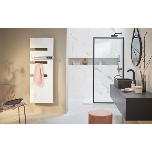Sèche-serviette connecté mât à gauche SERENIS 500 W blanc ATLANTIC 850532 photo du produit Secondaire 2 L
