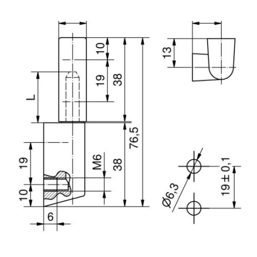 Charni&egrave;re d'angle inox 316 PINET 8572221 photo du produit Secondaire 1 L