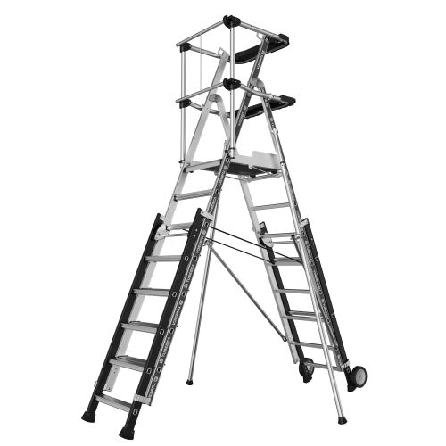 Plateforme SHERPASCOPIC 8 à 11 marches - garde-corps lisses - TUBESCA-COMABI - 02272953 pas cher