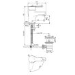 Mitigeur de lavabo monotrou OLYOS C3 chromé PORCHER D1114AA photo du produit