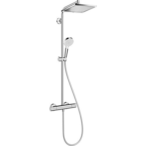 Colonne de douche CROMETTA E 240 avec mitigeur thermostatique - HANSGROHE - 27271000 pas cher