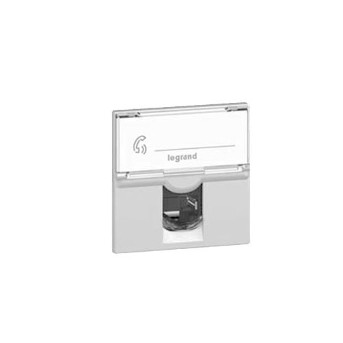 Prise RJ45 MOSAIC catégorie 6 FTP 2 modules blanc - LEGRAND - 076565 pas cher