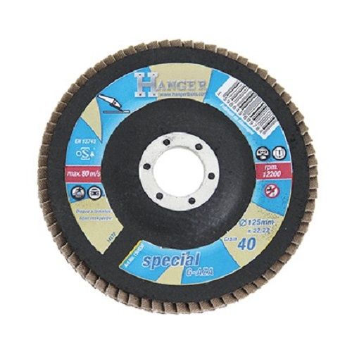 Disque à lamelle plat zirconium 125 mm grain 36 HANGER 150034 photo du produit Principale L