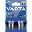 Piles ULTRA LITHIUM 1,5V LR03 AAA - VARTA - 6103301404 pas cher