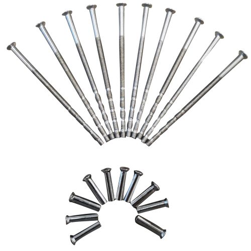 Vis reliure M4 recoupable 60-90mm avec douille M4x22 satin nickel&eacute; sachet de 10 - HERACLES - ACC-VR-6090NK pas cher