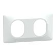OVALIS plaque 2 postes horizontale blanc SCHNEIDER S320704 photo du produit