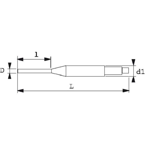 Chasse-clous 2,5mm avec clip inox FME - SAM OUTILLAGE - 7-F-25-FME pas cher Secondaire 1 L