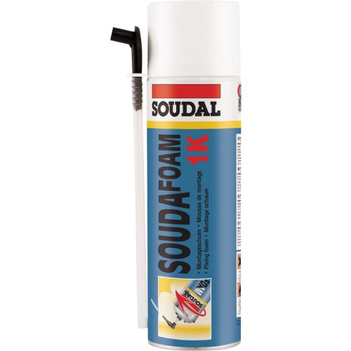 Mousse manuelle SOUDAFOAM 1K polyuréthane jaune aérosol 500ml - SOUDAL - 108804 pas cher Principale L