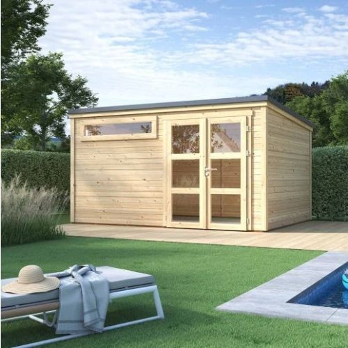 Abri de jardin en bois SHELTY+ Modern 10,9m² - FOREST STYLE - 3831 pas cher Secondaire 2 L