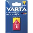 Blister de 1 pile LONGLIFE Max Power 6LR61 9V - VARTA - 4722110401 pas cher