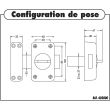 Verrou à bouton 4000S Omega cylindre de 45mm - JPM - 402000-51-0AFB pas cher Secondaire 1 S