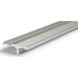 Profile marche aluminium Miidex lighting anodisé 2 m pour bandeaux LED - 9810 photo du produit Principale M