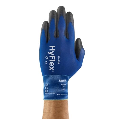 Gants tricoté HYFLEX 11618 bleu/noir T11 ANSELL 11618T11 photo du produit