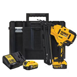 Cloueur de finition 18V XR Dewalt DCN650P2-QW 15 Ga Brushless + 2 batteries 2 Ah + chargeur + coffret photo du produit Principale M