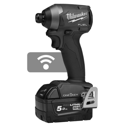 Visseuse à chocs ¼'' HEX 18V M18 ONEID2-502X + 2 batteries 5Ah + chargeur rapide + HD BOX - MILWAUKEE TOOL - 4933464091 pas cher Secondaire 1 L