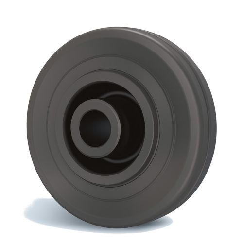 Roue Manutal bandage caoutchouc noir 160 mm GUITEL HERVIEU 700181 photo du produit Principale L
