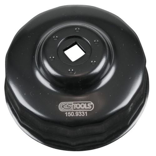 Cloche pour filtre &agrave; huile 3/8'' diam&egrave;tre 80 / 82 mm KS TOOLS 150.9331 photo du produit