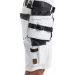 Short peintre stretch 4D avec poches flottantes Blanc/Gris fonc&eacute; T 40 BLAKL&Auml;DER 108816451098C46 photo du produit Secondaire 6 S